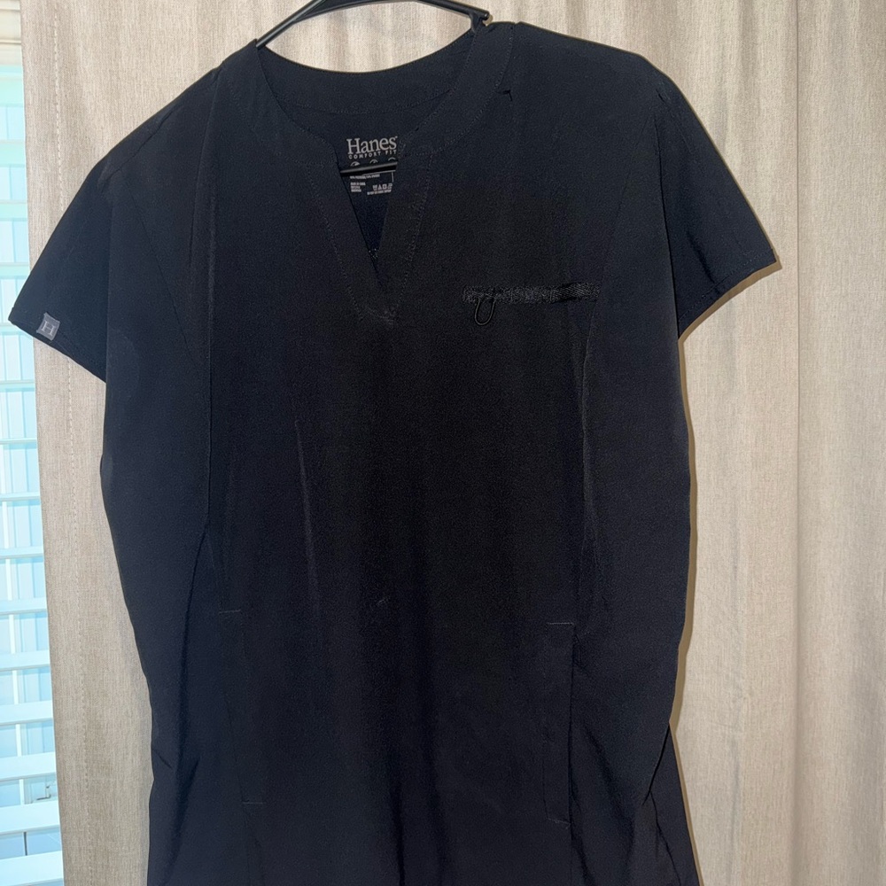 Hanes Men's Black Short Sleeve Tee